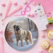 アナトリアの羊飼いが雪のクリスマスを過ごす ペーパープレート (パーティー)