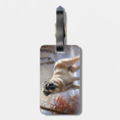 アナトリアの羊飼いが雪のクリスマスを過ごす ラゲッジタグ (裏面縦)