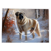 アナトリアの羊飼いが雪のクリスマスを過ごす ラージペーパーバッグ (裏面)