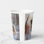 アナトリアの羊飼いが雪のクリスマスを過ごす 紙コップ (右)