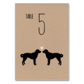 アナトリアの羊飼い犬の結婚披露宴 テーブルナンバー (裏面)