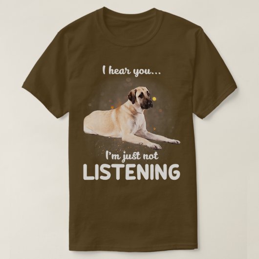 アナトリアの羊飼い犬よ聞こえな聞い Tシャツ (デザイン正面)