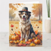 アナトリアの羊飼い紅葉感謝祭 カード (正面)