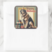 アナトリアカラフル羊飼い犬 スクエアシール (バッグ)