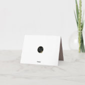 アナトリアシェパード子犬の折り畳まれたグリーティングカード カード (裏面)