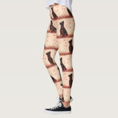 アナトリアンシェパードとバラ – バレンタインデー レギンス (左)