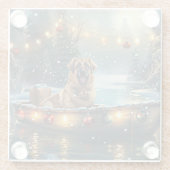 アナトリアンシェパードクリスマスフェスティバル航海 ガラスコースター (裏面)