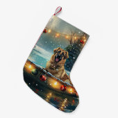 アナトリアンシェパードクリスマスフェスティバル航海 スモールクリスマスストッキング (正面 (吊り時))