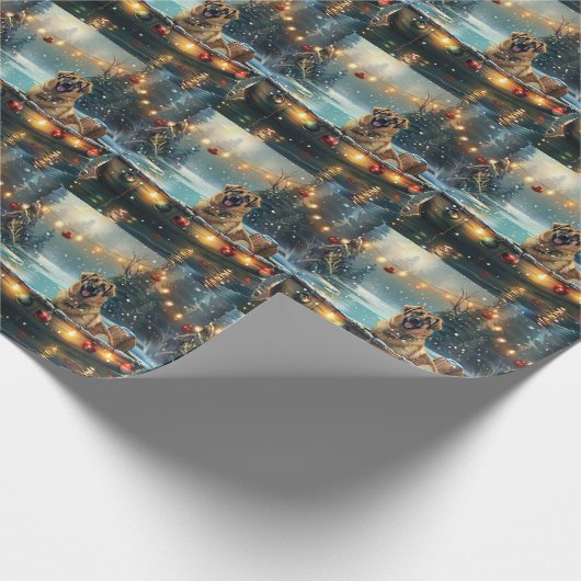 アナトリアンシェパードクリスマスフェスティバル航海 ラッピングペーパー (角)