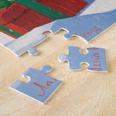 アナトリアンシェパードクリスマスフェスティバル雪 ジグソーパズル (側面)