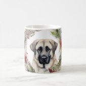 アナトリアンシェパードクリスマスリースフェスティバルカップ コーヒーマグカップ (中央)