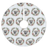 アナトリアンシェパードクリスマスリースフェスティバルカップ ブラッシュドポリエステルツリースカート (正面)