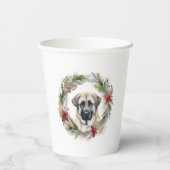 アナトリアンシェパードクリスマスリースフェスティバルカップ 紙コップ (裏面)