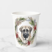 アナトリアンシェパードクリスマスリースフェスティバルカップ 紙コップ (正面)