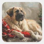 アナトリアンシェパードドッグクリスマスフェスティバル スクエアシール (正面)