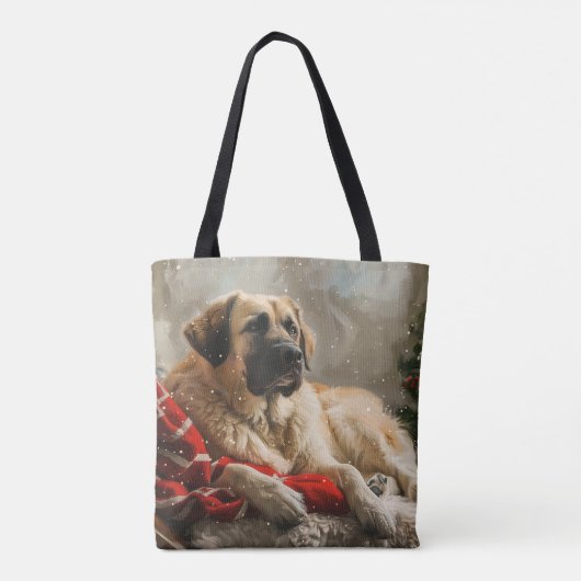 アナトリアンシェパードドッグクリスマスフェスティバル トートバッグ (裏面)