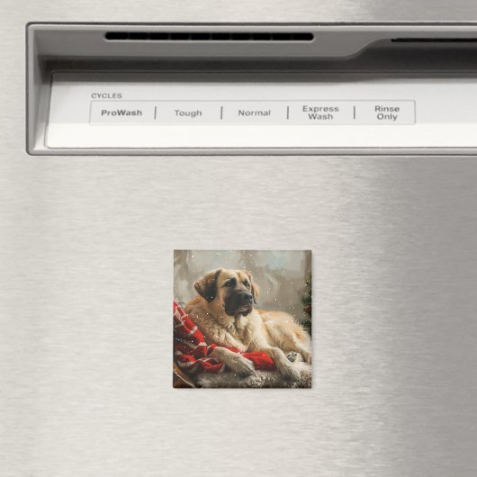 アナトリアンシェパードドッグクリスマスフェスティバル マグネット (インサイチュ (食洗機))