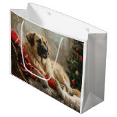 アナトリアンシェパードドッグクリスマスフェスティバル ラージペーパーバッグ (正面アングル)