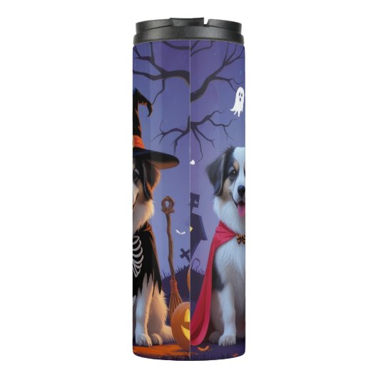 アナトリアンシェパードドッグスパンプキンハロウィンおもしろい タンブラー (裏面)