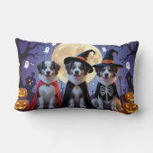 アナトリアンシェパードドッグスパンプキンハロウィンおもしろい ランバークッション (裏面)