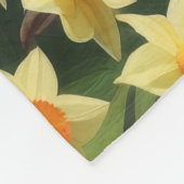 アナトリアンシェパードドッグ春の花絵を描ズ フリースブランケット (角)