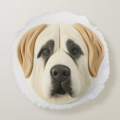 アナトリアンシェパードドッグ3D インスパイア ラウンドクッション (裏面)