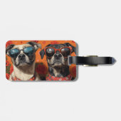 アナトリアンシェパードハートバラバレンタインデー ラゲッジタグ (裏面横)