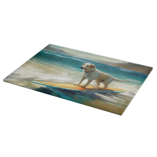 アナトリアンシェパードビーチサーフィン絵画ズ カッティングボード (角)