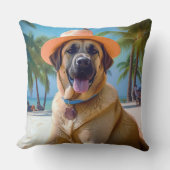 アナトリアンシェパードビーチ、犬の恋人の夏のギフト クッション (正面)