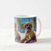 アナトリアンシェパードビーチ、犬の恋人の夏のギフト コーヒーマグカップ (正面右)