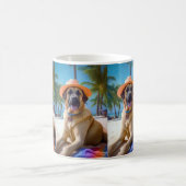 アナトリアンシェパードビーチ、犬の恋人の夏のギフト コーヒーマグカップ (中央)