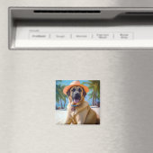 アナトリアンシェパードビーチ、犬の恋人の夏のギフト マグネット (インサイチュ (食洗機))