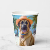 アナトリアンシェパードビーチ、犬の恋人の夏のギフト 紙コップ (裏面)