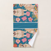 アナトリアンシェパード犬のフローラパタカラフルーン バスタオルセット (ハンドタオル)