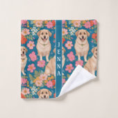 アナトリアンシェパード犬のフローラパタカラフルーン バスタオルセット (ウォッシュタオル)