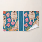 アナトリアンシェパード犬のフローラパタカラフルーン バスタオルセット (ハンドタオル)