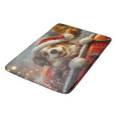 アナトリアンシェパード犬ローラーコースタークリスマス バスマット (アングル)