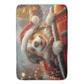 アナトリアンシェパード犬ローラーコースタークリスマス バスマット (正面縦)