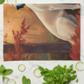 アナトリアンシェパードin紅葉秋 キッチンタオル (折り畳み)