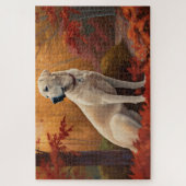 アナトリアンシェパードin紅葉秋 ジグソーパズル (縦)