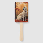 アナトリアンシェパードin紅葉秋 ハンドファン (裏面)