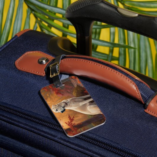 アナトリアンシェパードin紅葉秋 ラゲッジタグ (正面インサイチュ1)