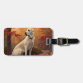 アナトリアンシェパードin紅葉秋 ラゲッジタグ (正面横)