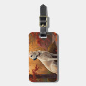 アナトリアンシェパードin紅葉秋 ラゲッジタグ (正面縦)