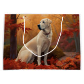 アナトリアンシェパードin紅葉秋 ラージペーパーバッグ (正面)