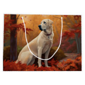 アナトリアンシェパードin紅葉秋 ラージペーパーバッグ (裏面)