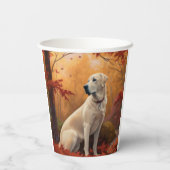 アナトリアンシェパードin紅葉秋 紙コップ (裏面)