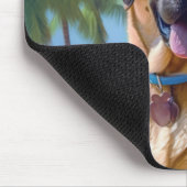 アナトリアン・シェパードのビーチでの姿、犬好きのための夏のギフト マウスパッド (コーナー)