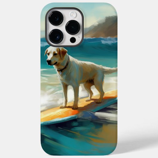 アナトリアン・シェパード ビーチ サーフィン 絵画 Case-Mate iPhoneケース (裏面)