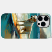 アナトリアン・シェパード ビーチ サーフィン 絵画 Case-Mate iPhoneケース (裏面 (横))
